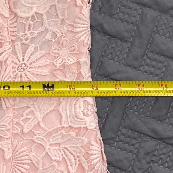 Lulu's Pink Backless Lace Dress Romance Language Size Medium - Picture 7 of 14